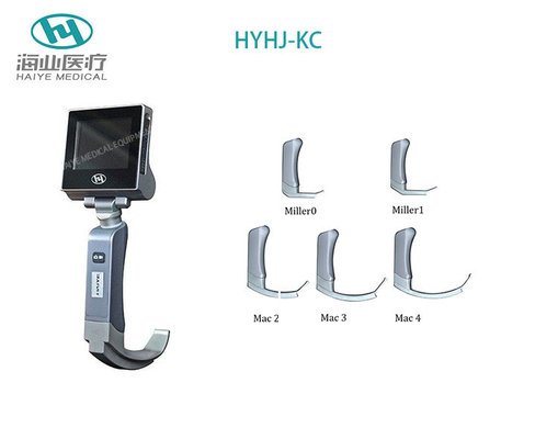360 Degree All Sight LCD Ιατρικό άκαμπτο σετ λαρυγγοσκοπίου βίντεο Επαναφορτιζόμενη μπαταρία