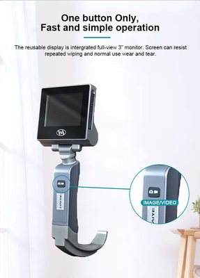 Μικροϋπολογιστών USB άμεσο Intubation 1280*720 Px λαρυγκοσκοπίων αναισθησίας τηλεοπτικό